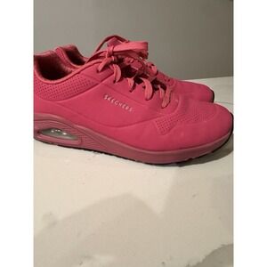 Skechers Women's‎ Uno SR-Deloney Pink Composite Toe Sneakers, Size 10 Non Slip